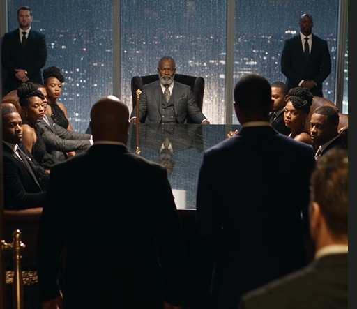 Scene from The Financial Godfather